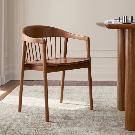 Classic Café Dining Chair, Acorn Finish | West Elm