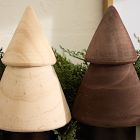 Stacked Wood Tree Stocking Holders