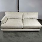 Open Box: Haven Left Arm 2.5 Seater Sofa - Performance Distressed Velvet Sand