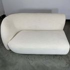 Open Box: Laurent Left Arm 2-Seater Sofa - Performance Basket Slub Sand, Cool Walnut