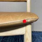 Open Box: Marcus Samuelsson Leather Counter Stool (26"H) - Ludlow Leather Sesame, Blonde