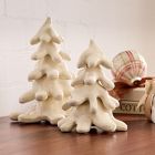 Snowy Ceramic Enamel Trees