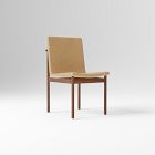 Open Box: Framework Dining Chair, Set of 2 - Ludlow Leather Sand, Dark Walnut