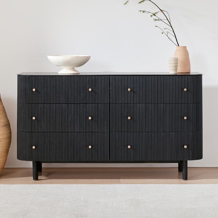 west elm black dresser Ellington 6-Drawer Dresser, Blonde, Bronze, Size:Child 7 Stunning variety of colors searchable:Black And White 12 Dresses for Pear-Shaped