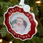Baby's First Christmas Squiggle Frame Heirloom Ornament