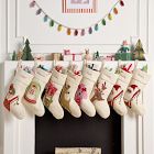 Felt Reindeer with Bows Stocking