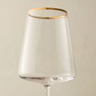 Horizon Lead-Free Crystal Gold-Rimmed Red Wine Glass Sets