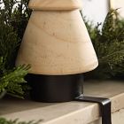 Stacked Wood Tree Stocking Holders
