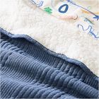 Cozy Jersey Linear Twin Cotton Blanket