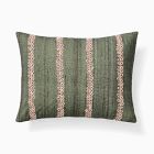 Pintuck Foliage Pillow Cover