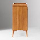 Mid-Century 3-Drawer Narrow Dresser with Removable Topper (36")