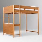 Mid-Century Full Loft Bed w/ Desk