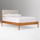 Mid-Century Upholstered Bed