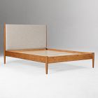 Mid-Century Upholstered Bed