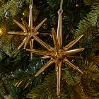 Glass Burst Snowflake Ornament - Gold