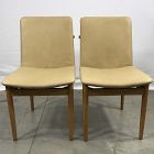 Open Box: Framework Dining Chair, Set of 2 - Ludlow Leather Cumin, Acorn