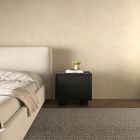 Zachariah Faux Shagreen Nightstand (24")