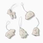Velvet Winter Animal Icon Ornaments (Set of 6)