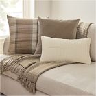 Solid Faux Mohair Pillow Cover