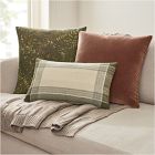 Solid Faux Mohair Pillow Cover
