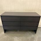 Open Box: Owens Solid Wood 6 Drawer Dresser (52"W x 33.25"H) - Ebony Cherry