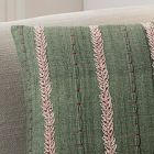 Pintuck Foliage Pillow Cover