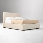 Emmett Nontufted Low Profile Bed - Wood Legs