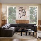 Dalton Motion Reclining Leather 5-Piece L-Shaped Sectional (127")