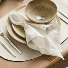 Contrast Border Metallic Napkin Sets