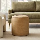 Isla Leather Ottoman
