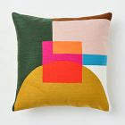 Half Moon Layered Blocks Pillow Cover