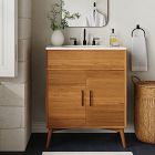 Mid-Century Single Bathroom Vanity (24"&ndash;49")