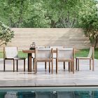 Portside Outdoor Dining Table (76.5") &amp; Cusco Dining Chairs Set