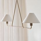 Beatrix Pendant (46") - Linen Shades