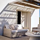 Westport Wicker Slim Profile Outdoor Sofa (68"&ndash;85")