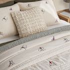 Embroidered Skier Quilt &amp; Shams