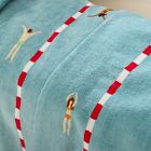 Pool Laps Scene Beach Towel
