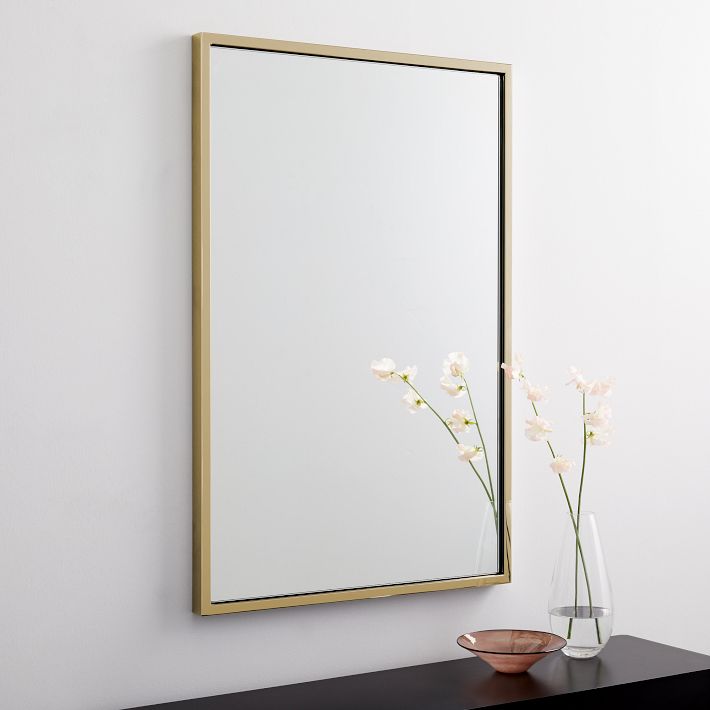 Metal Frame Rectangular Wall Mirror | West Elm