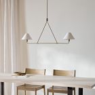 Beatrix Pendant (46") - Linen Shades