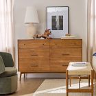 Mid-Century 6-Drawer Dresser (56")