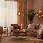 Overarching Acrylic Shade Floor Lamp (76")