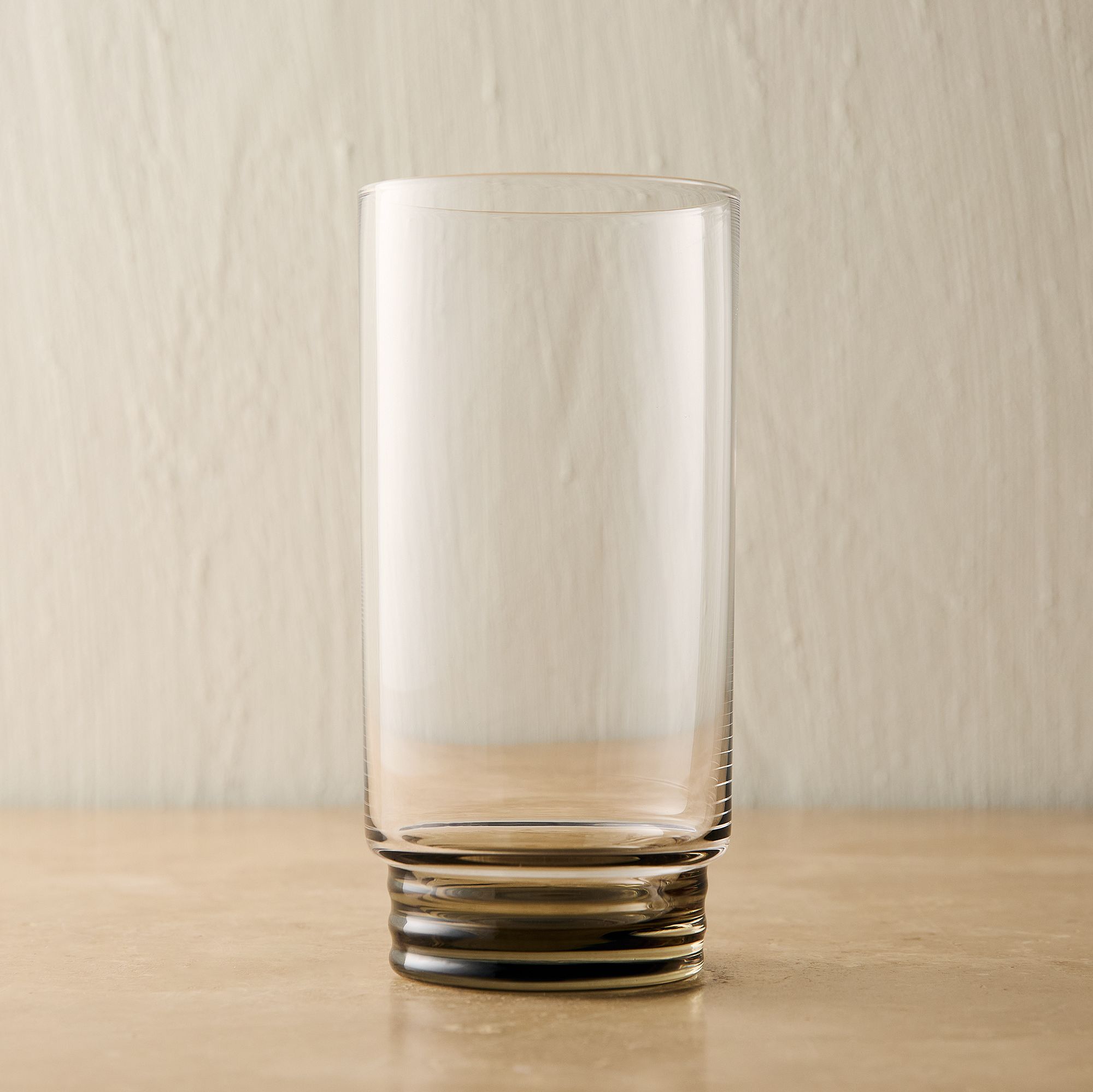 Grooved Stem Highball Glasses - Hb Glass, Green, Set of 4