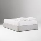 Upholstered Low Profile Bed Frame with Storage Options