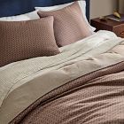Reversible Micro Pattern Duvet Cover &amp; Shams