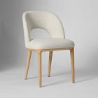 Open Box: Boerum Dining Chair - Performance Twill Alabaster, Blonde