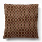 Scandi Woven Floral Pillow Cover