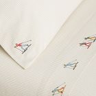 Embroidered Skier Sheet Set