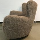 Open Box: Jodi Wing Chair - Deluxe Boucle Cobblestone, Almond