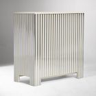 Open Box: Lleyton Bar Cabinet (36") - Cream, Polished Champagne