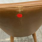 Open Box: Mid-Century Leather Swivel Counter Stool (26.6") - Saddle Leather Nut, Acorn